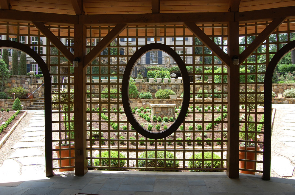 Crescent Drive Garden Gazebo - Asian - Porch - Other - by Bynum ...