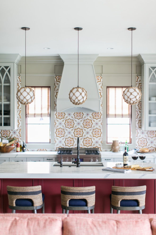 This is an example of a nautical kitchen in San Diego.