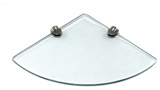 9 X9 Floating Corner Glass Shelf Flat 6mm Contemporary