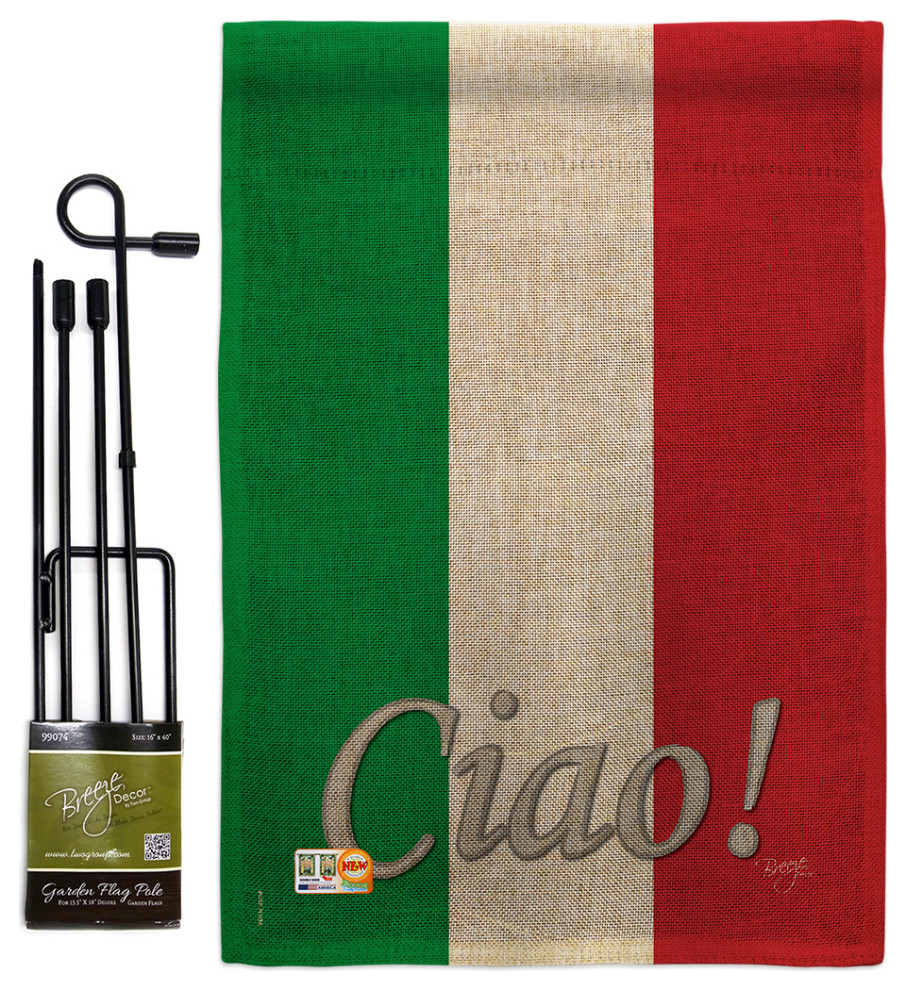 Italian Flags of the World Nationality Garden Flag Set Modern Flags