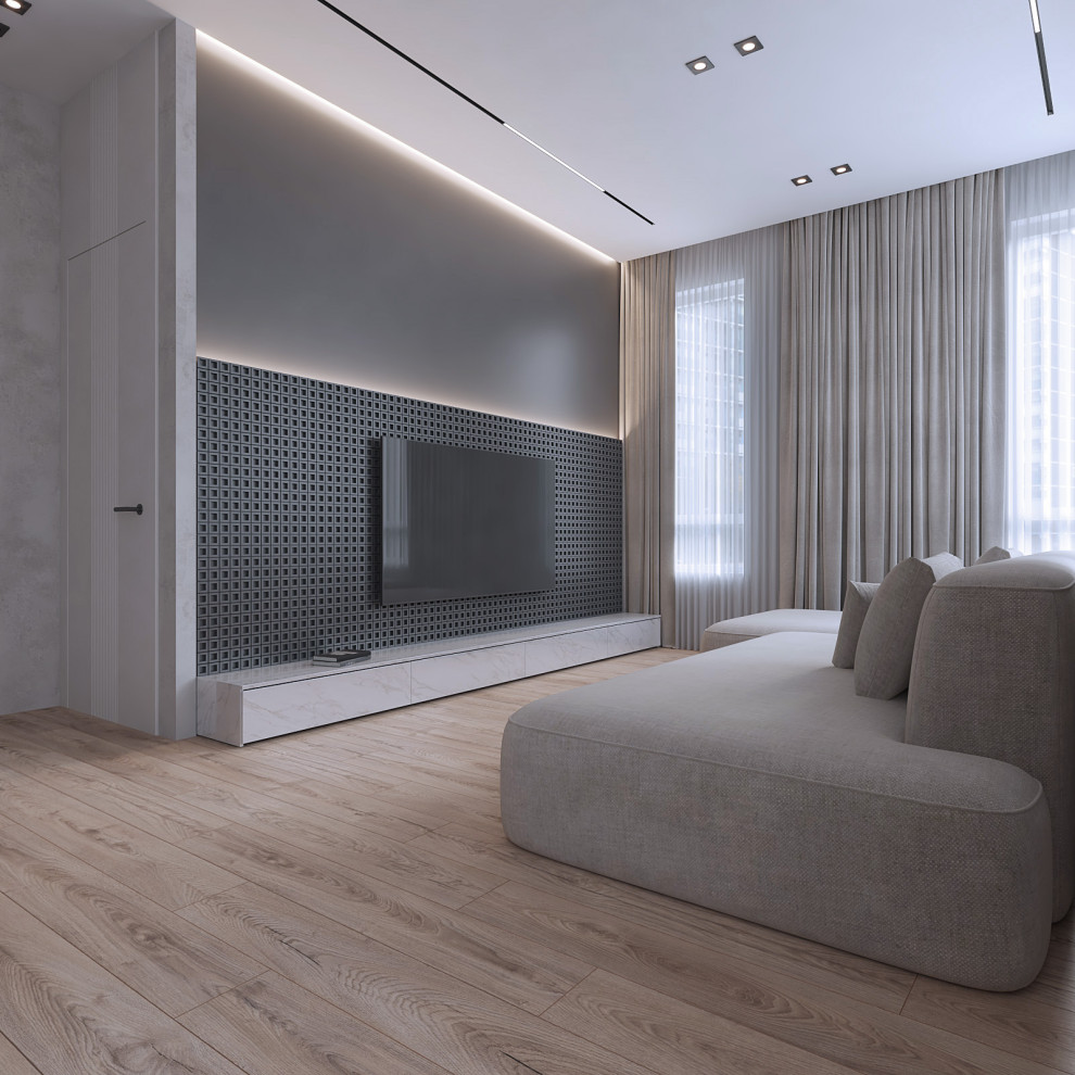 Современная эклектика: 3-комнатная квартира 93 м2