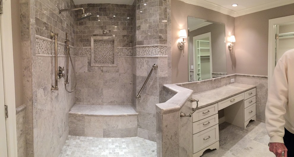 Williamsburg Grey Marble Bath