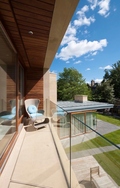 Wester Coates House modern-balkon