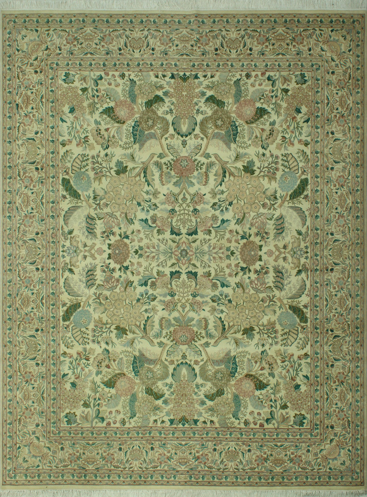 PakPersian Bob Ivory Rug, 8'2 x 9'11 Traditional Area Rugs by