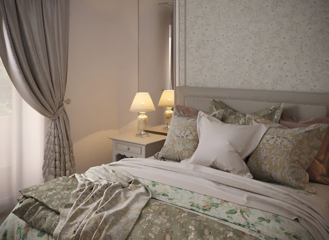 Современный французский стиль с элементами "Туаль-де-жуи"