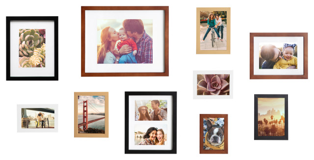 Gallery Wood Wall Frame Set - Contemporary - Picture Frames - by Uniek ...