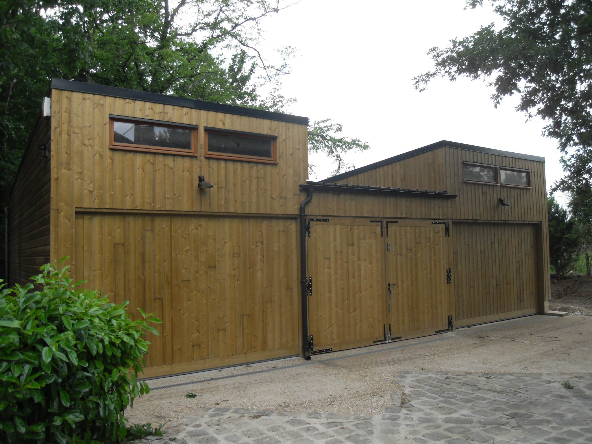 Création d'un garage ossature bois