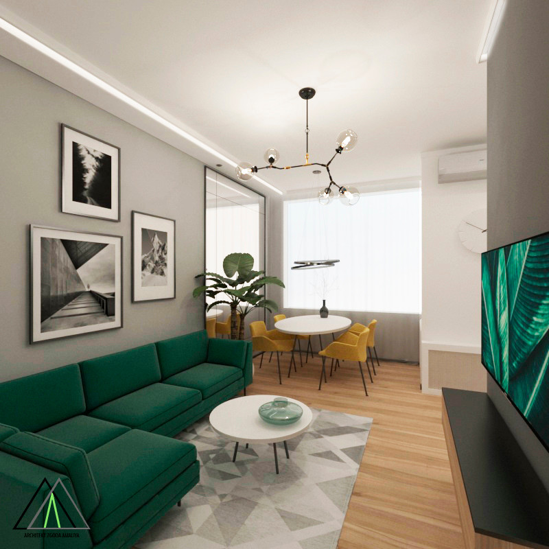 Зеленый диван