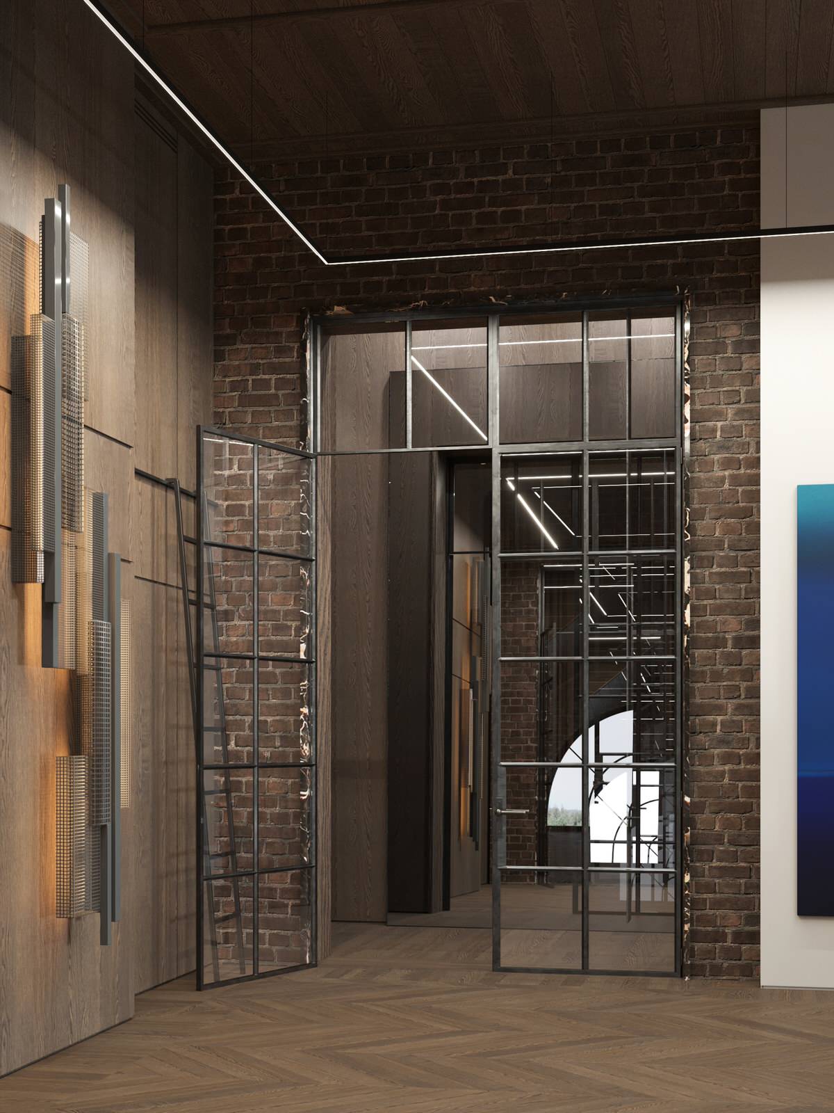 Мансарда частного жилого дома.