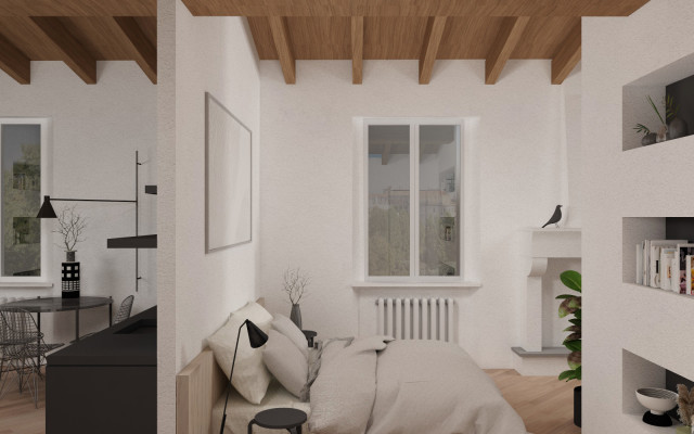 CC- APARTMENT contemporaneo-dormitorio