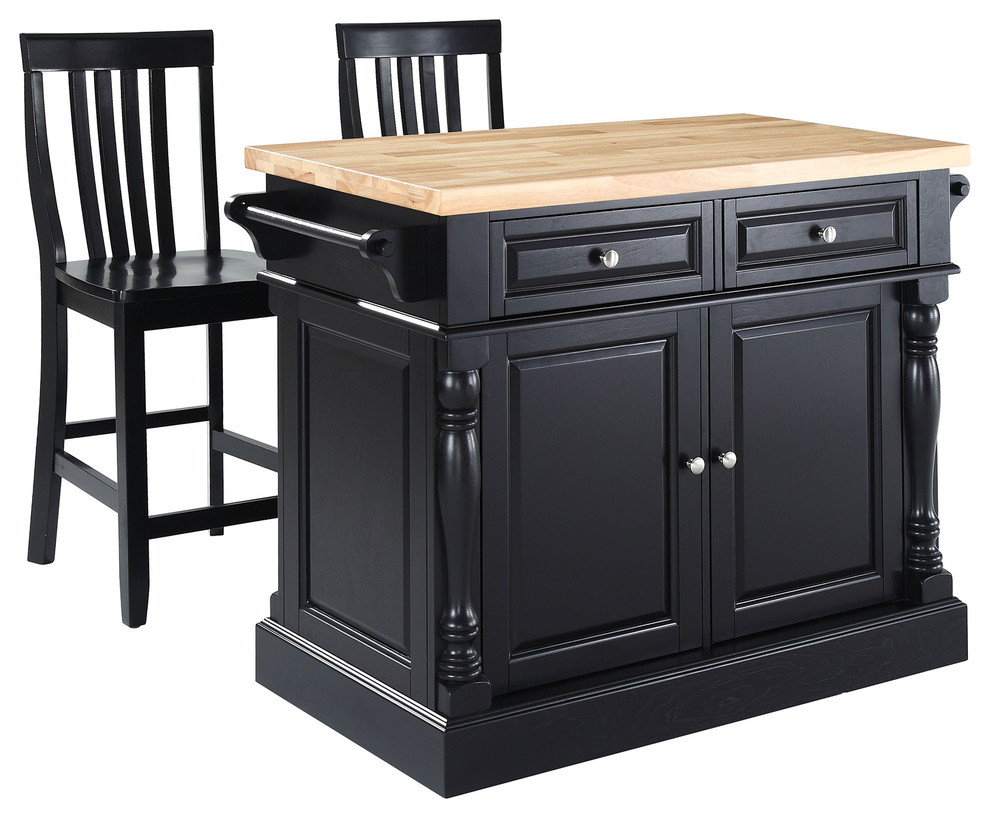 Butcher Block Top Kitchen Island