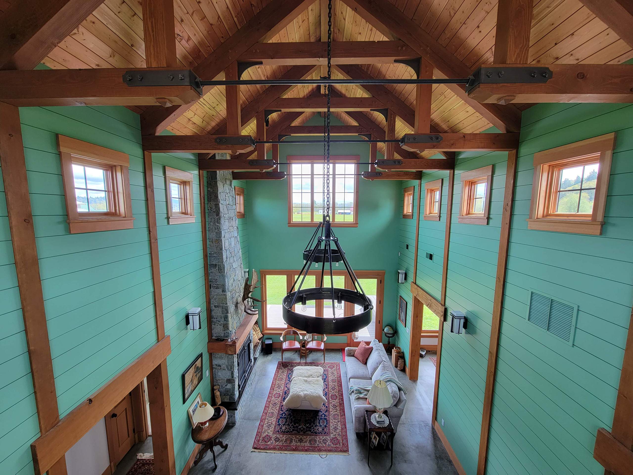 Hallway - cottage hallway idea in Seattle