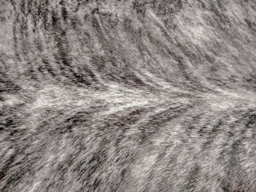 Brindle Cowhide Faux Fur Fabric Contemporary Upholstery Fabric by