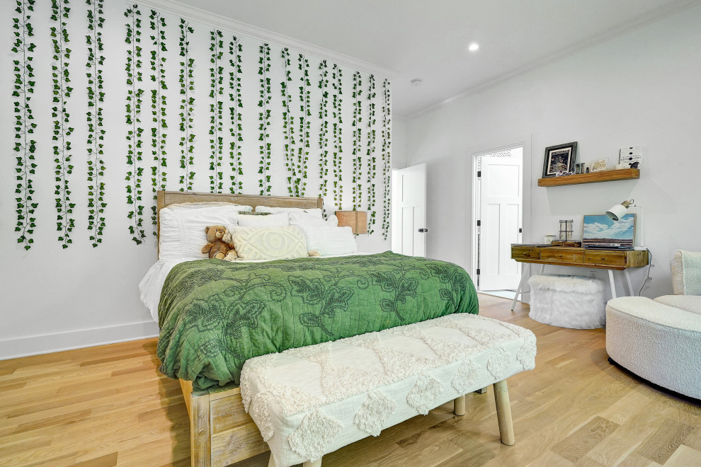 Boys Bedroom with Full Ivy Accent Wall – Home Addition in Florham Park, NJ | WA 