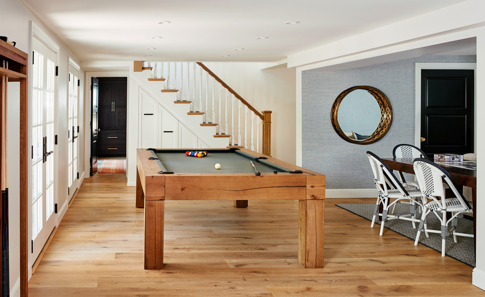 Inspiration for a transitional basement remodel in San Francisco