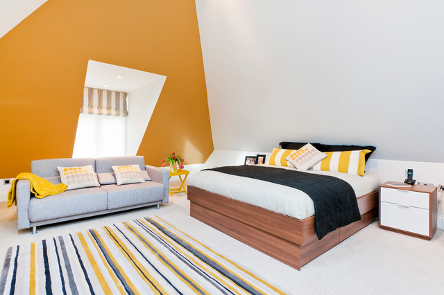 Alton House Hampstead contemporaneo-camera-da-letto