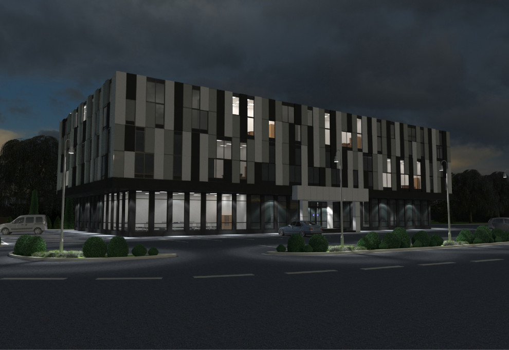 Концепция фасада торгового центра в г. Ставрополе.