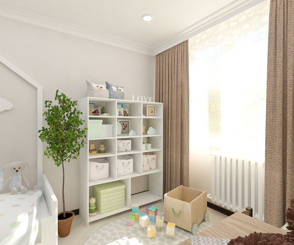 Проект детской 8,6 кв.м для девочки 2х лет, г. Уфа.