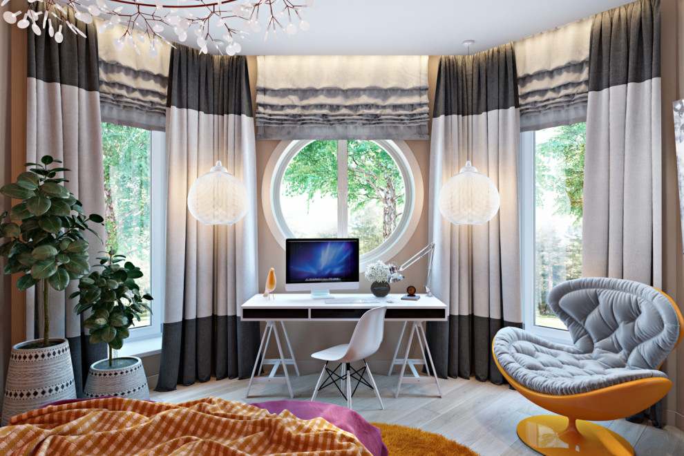 Дизайн спальни для тинэйджера девочки в Авторском стиле