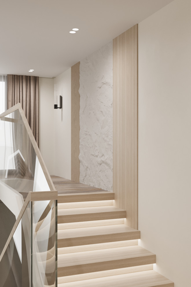 3 этаж частного жилого дома. Холл. Лестница