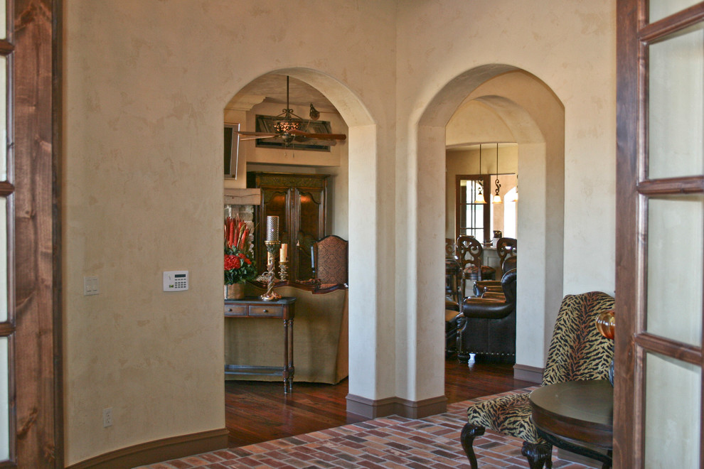 Entryway - rustic entryway idea in Austin