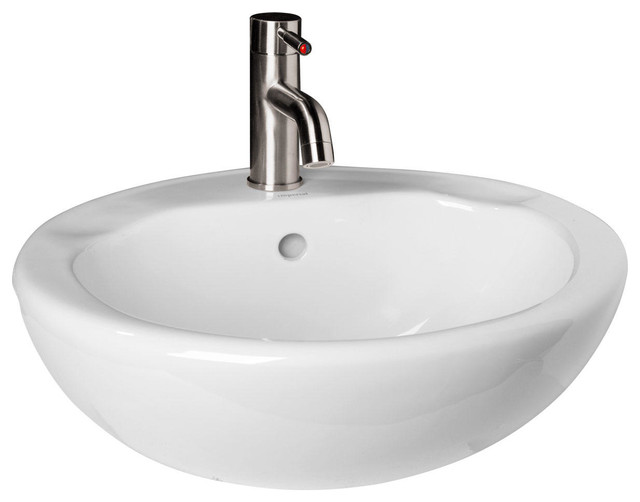 Avona Semi-Recessed Sink traditional-bathroom-sinks