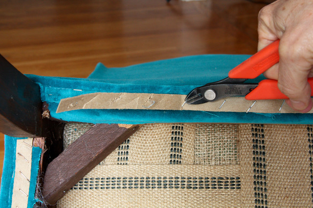 How To Repair Or Add Buttons On Tufted Furniture Traditional
