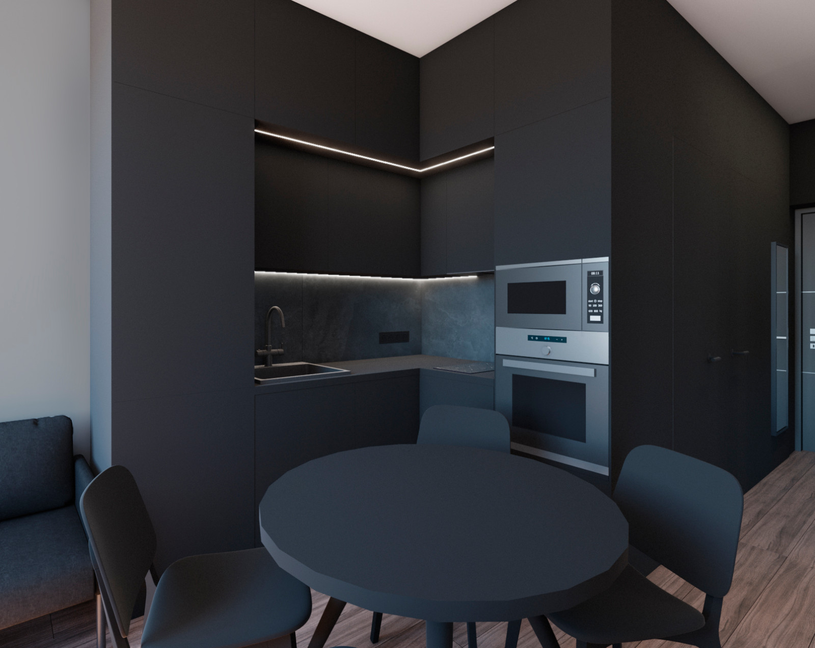 Дизайн-проект квартиры в ЖК Октябрьское поле 36 м2