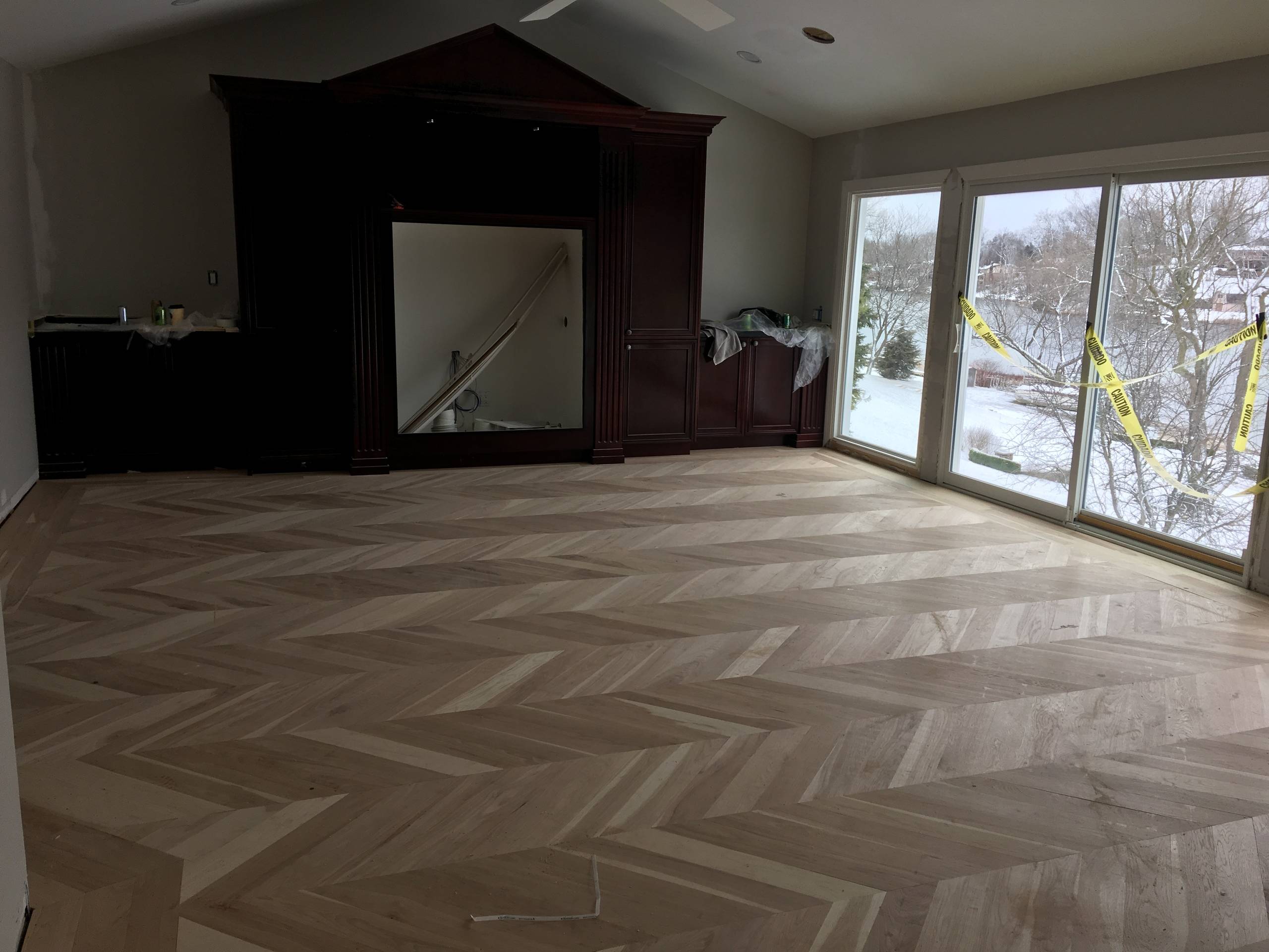 Oxbow Lake Hardwood Flooring and Windows