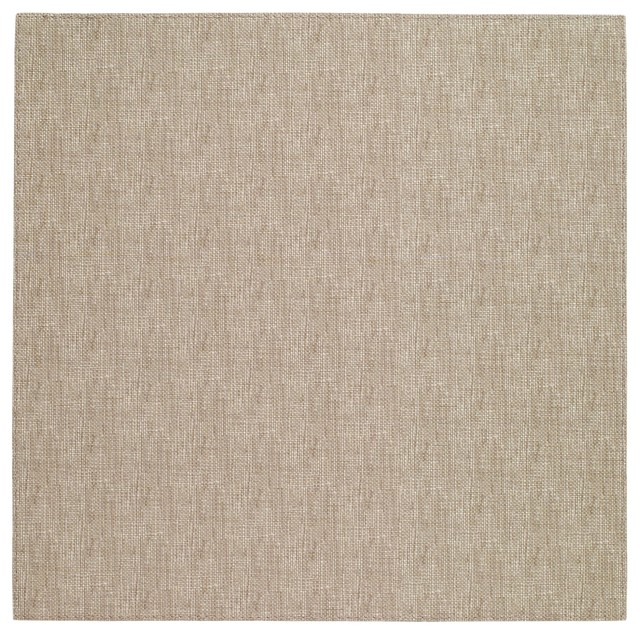 Pronto Square Vinyl Placemats, Beige, Set of 4 Contemporary