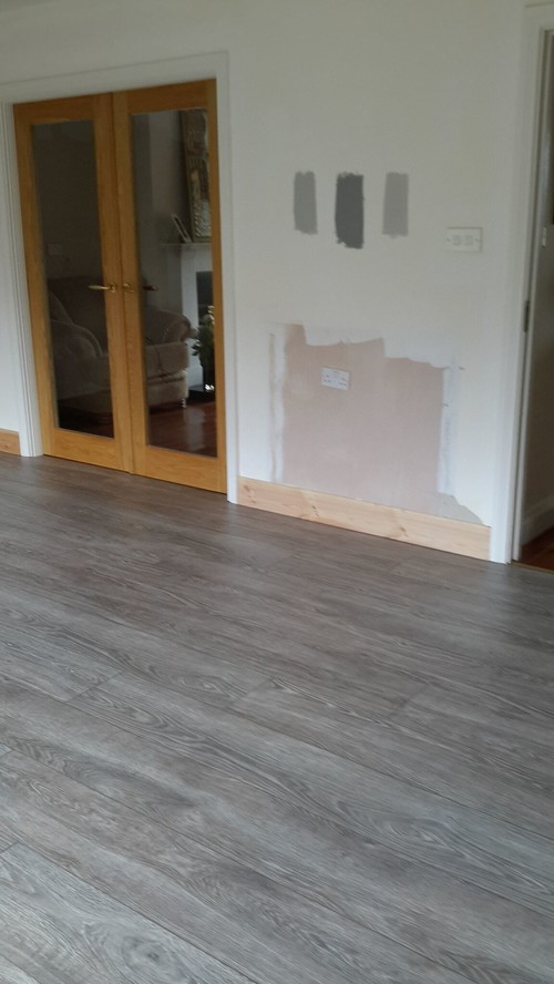 The Work Top Is White Ganite Matt Finish And Woodwork All With Chrome Sink Will This Also Thinking Of Putting Strong On Walls