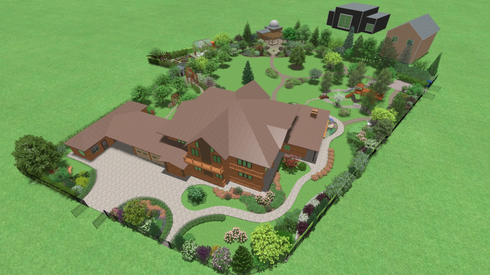 Проектирование участка в  к.п. Аквавилла