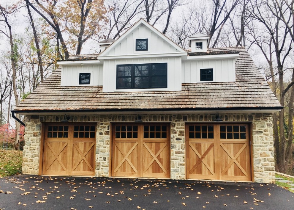 Design ideas for a country garage in Philadelphia.