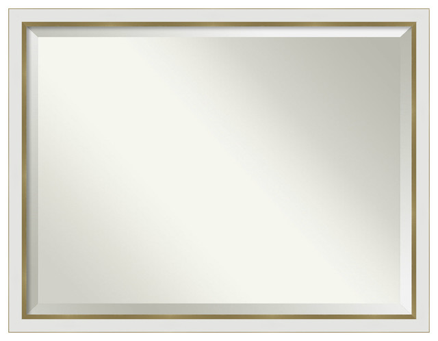 Wall Mirror Bathroom Vanity Eva White Gold Narrow Outer Wall Mirror Bathroom Vanity Eva