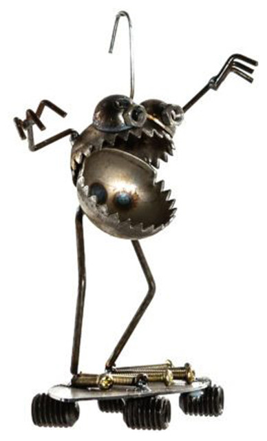 Home Decor Sugarpost Gnome Be Gone Mini Flying Pig Welded Metal