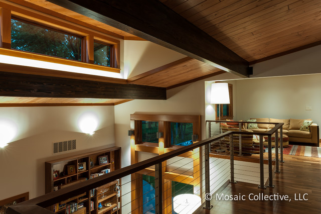 Custom Home Interiors and Exteriors for David K. Warfel Lighting Design minimalistisch-wohnbereich