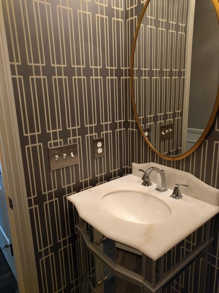 Install: Glitter Sand Powder Room