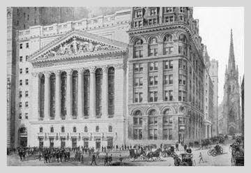 New York Stock Exchange 1911 12x18 Giclee on canvas