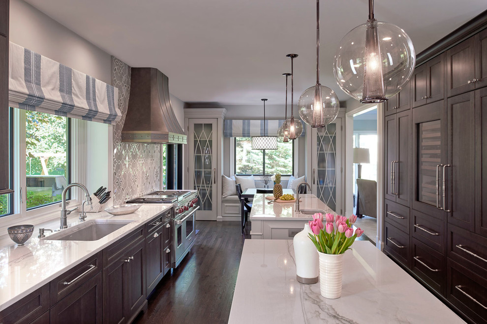 Novi, MI Kitchen and Dining room renovation - Transitional - Kitchen - Detroit - by Tutto Interiors