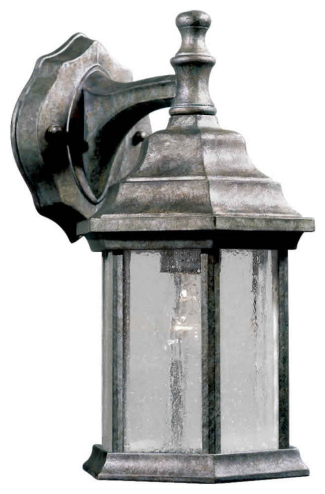 Forte Lighting 1725-01 6.5Wx12Hx8E Outdoor Wall Sconce - River Rock
