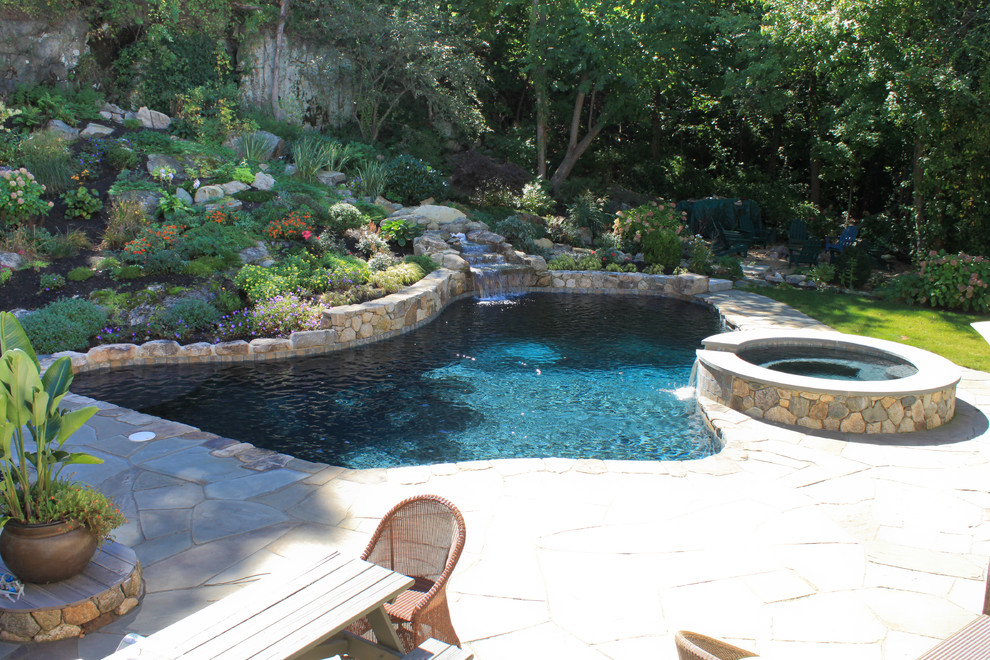 Pool - rustic pool idea in Boston