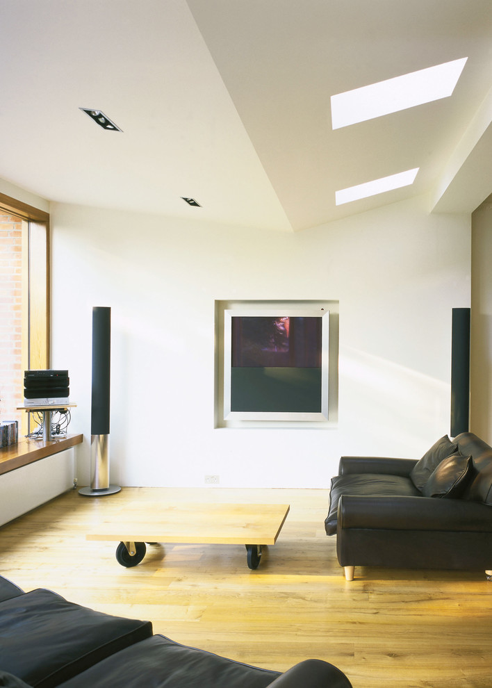 Design ideas for a medium sized contemporary living room in London.