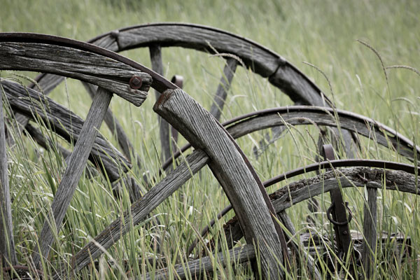Fine Art Photograph Old Wagon Wheels I Fine Art Paper Giclee