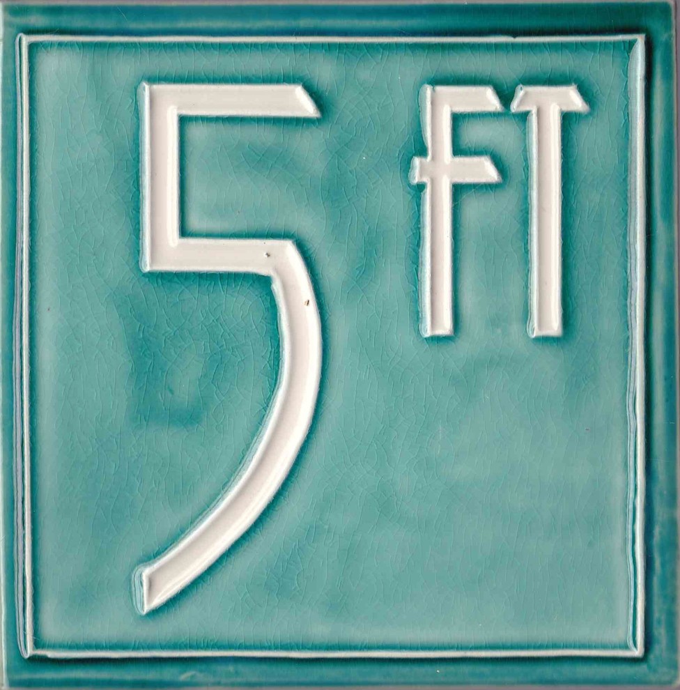 Pool Depth Marker Tiles