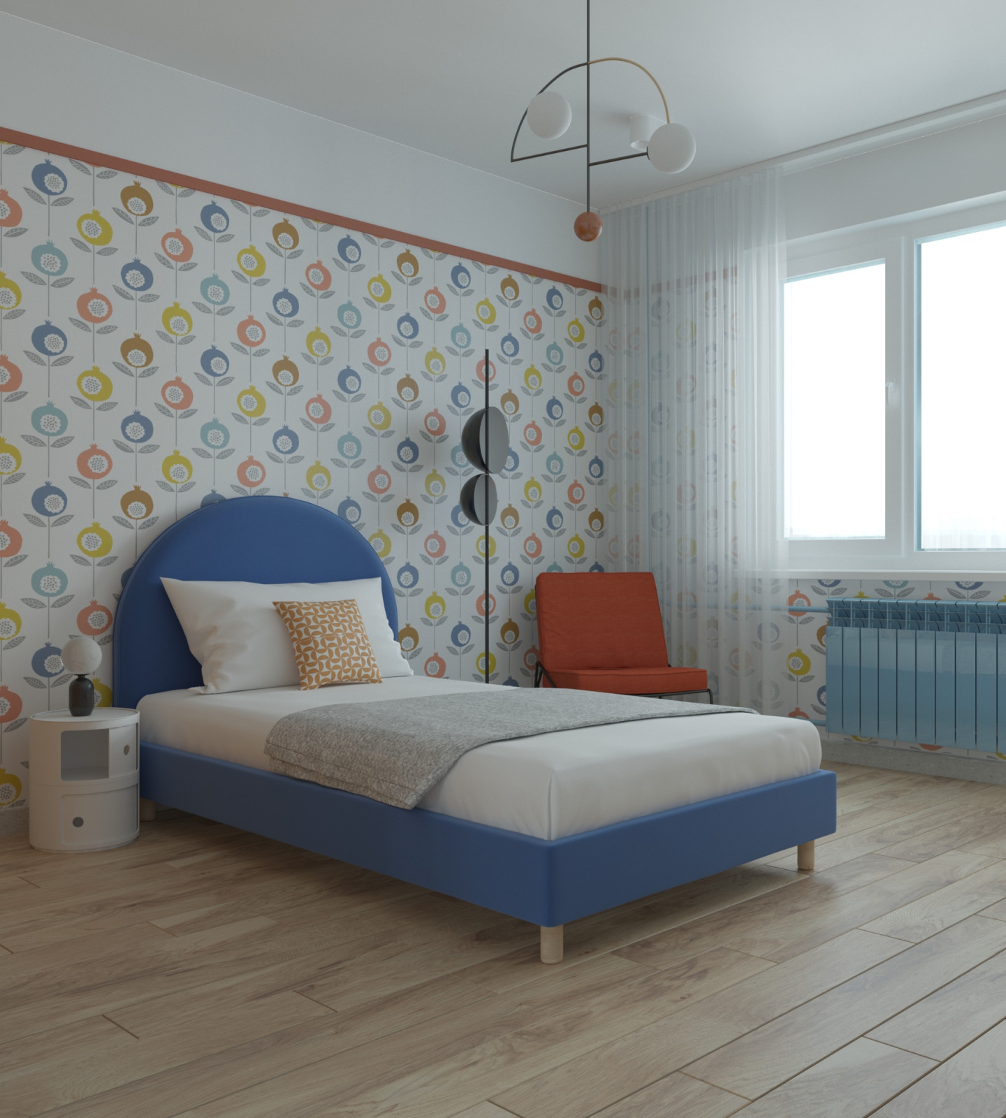 Интерьер с нотками ретро