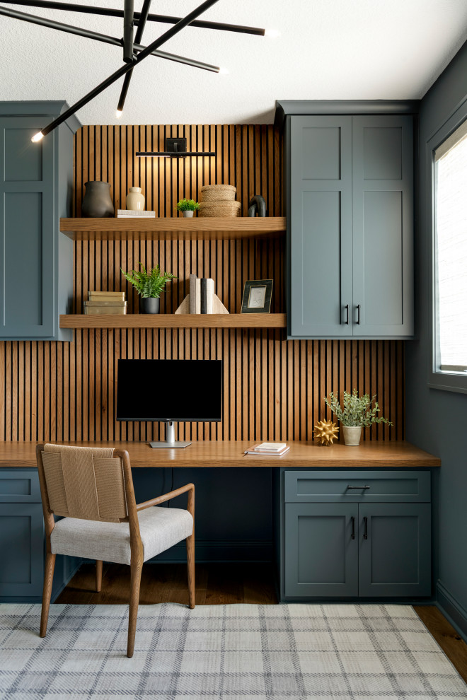 Home office - french country home office idea in Minneapolis