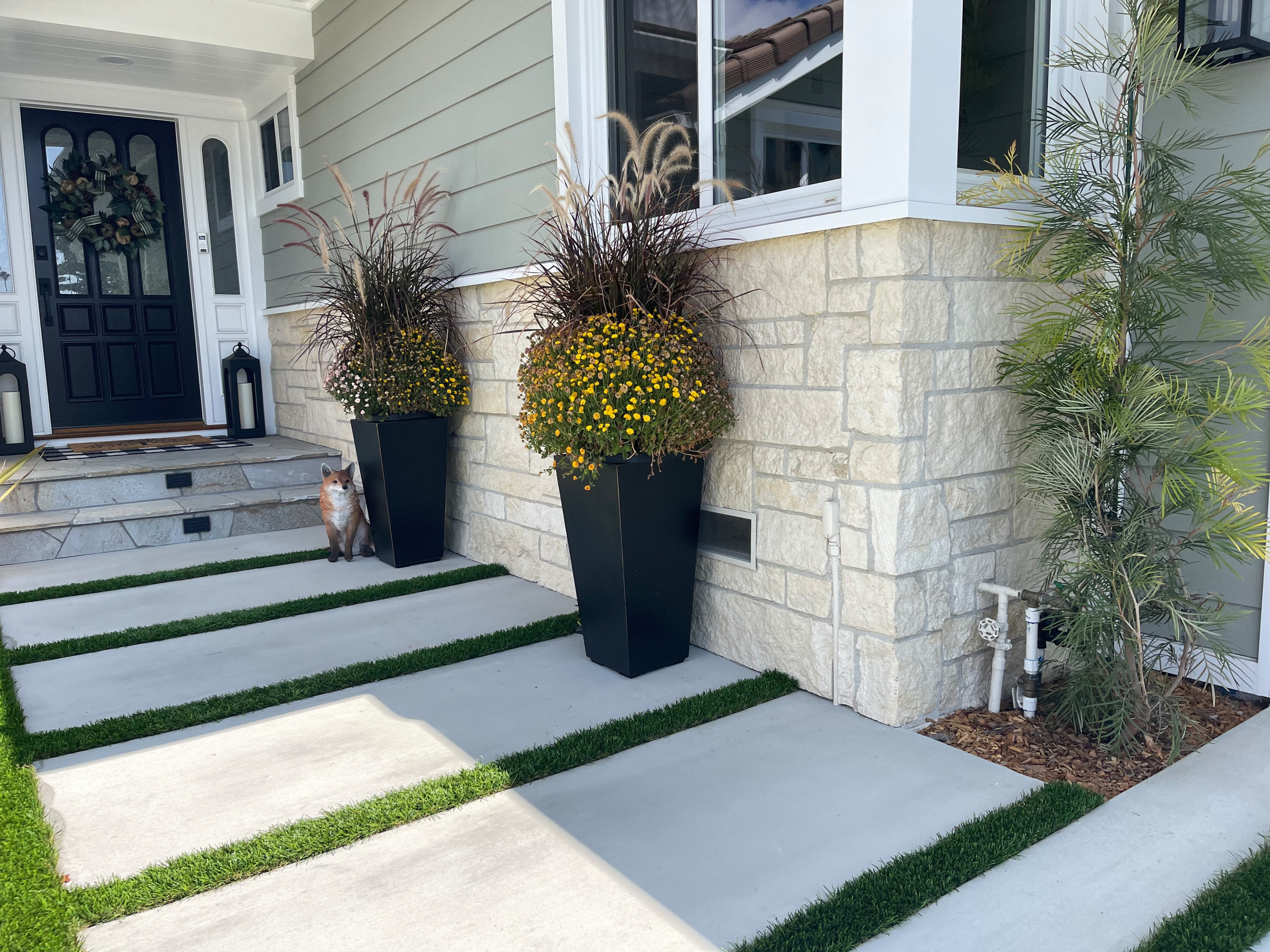 Front Yard and Driveway Remodel ValVerde Home - Rueff