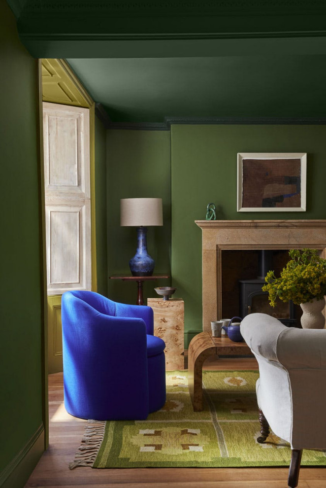 peinture verte decoration d'interieur