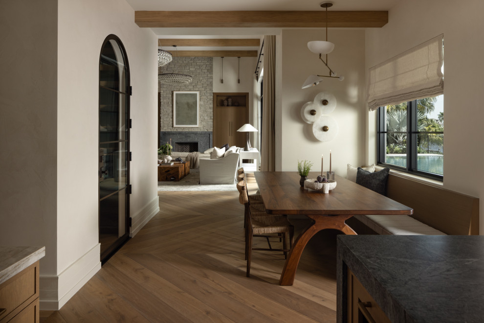 Transitional dining room photo in Orlando