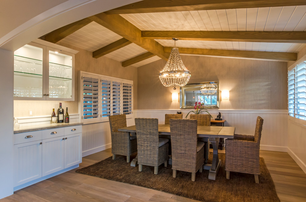 Inspiration for a transitional home design remodel in Santa Barbara